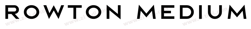Rowton Medium字体转换